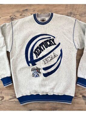VTG Legends Athletic University of Kentucky Crew Neck Sweatshirt Mens XL Gray